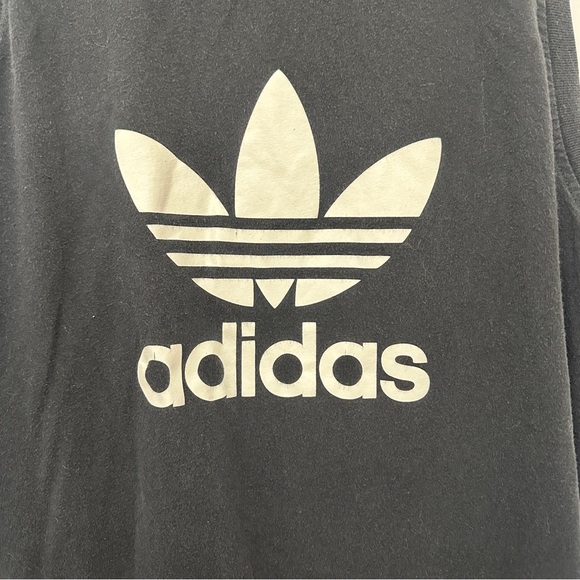 Adidas Tank Top Size XL Black Sleeveless Workout Top - Picture 2 of 4